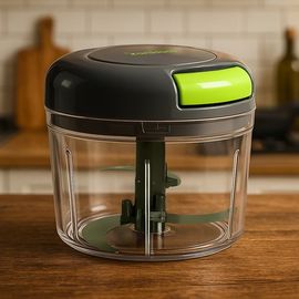 Coobinox® Cutter Pot Manual Food Chopper (CO-40-26) - 900ml Multi-Purpose Vegetable & Garlic Mincer with 3-Blade Stainless Steel